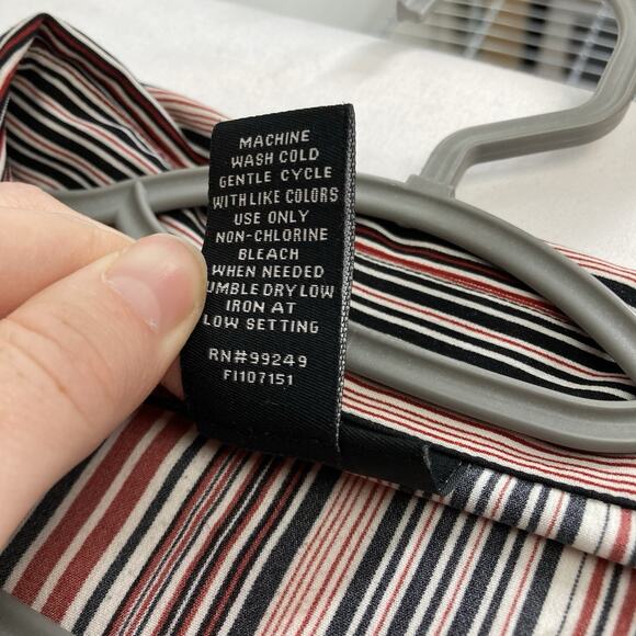 Maggie‎ Barnes Striped Classic Button Up Shirt Size 2X Career Capsule Basics - Picture 6 of 11